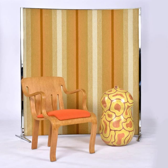 Knoll International Mid-Century Modern Yellow and Orange Room Divider Screen Panel For Sale - Image 6 of 14