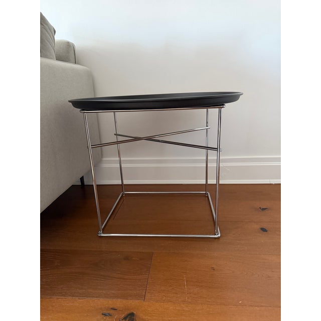 B&B Italia 2 B&b Italia Words Chairs by Jefferey Bernett & 1 B&b Italia Fat-Fat Patricia Urquiola Side Table For Sale - Image 4 of 8