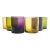 6 Colorful Blown Old Fashioned Tumbler Drinking Glasses For Sale