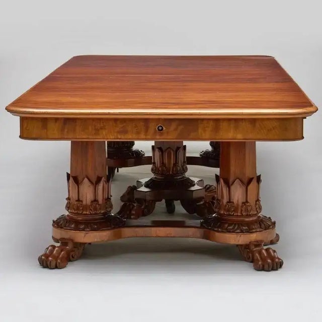William IV Fine English Mahogany Dining Table of the William IV Period For Sale - Image 3 of 8