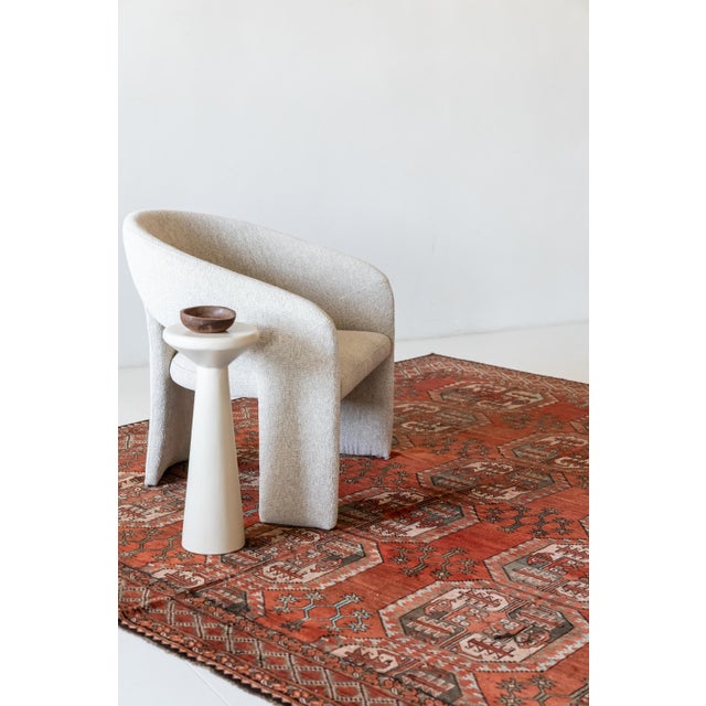 Red Vintage Ensari Area Rug For Sale - Image 8 of 11