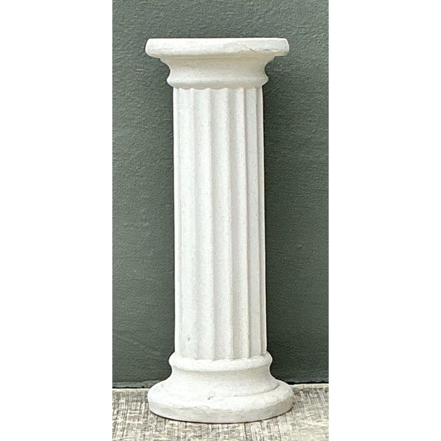 Vintage Cast Concrete Column Pedestal For Sale - Image 11 of 12