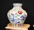Chinese Qianlong Hand Painted Porcelain Vases, Set of 2 For Sale - Image 3 of 12