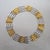 Vintage 1980s Signed Givenchy Goldtone & Rhodium Plated Interlocking Links Collar Necklace For Sale - Image 9 of 11