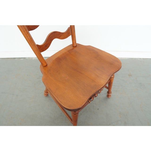 Vintage Tell City Early American Ladderback Dining Chairs (Set of 6) For Sale - Image 16 of 18