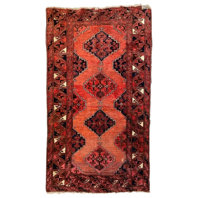 Vintage Wool Turkmen Rug For Sale