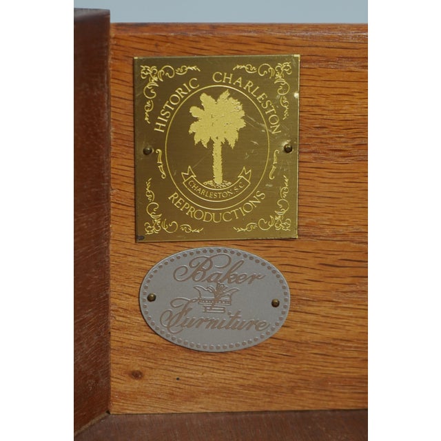 Baker Historic Charleston Mahogany Demilune Console Cabinet For Sale - Image 18 of 18