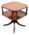 Heritage Furniture Solid Mahogany Traditional Federal Style 25" Square Tiered Accent Table W. Tooled Leather Top 135 For Sale