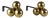 Bronze and Wrought Iron Andirons by Jacques Adnet, 1930s, Set of 2 For Sale