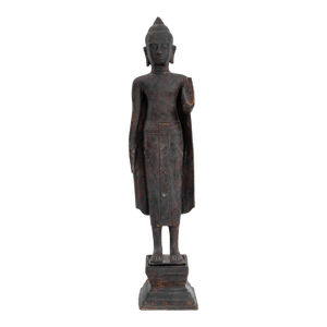 Southeast Asian Standing Buddha Bronze Sculpture
