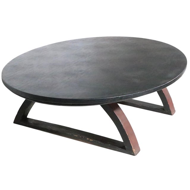 Mid-Century Modern Folky Modernist Oval Coffee Table For Sale - Image 3 of 12