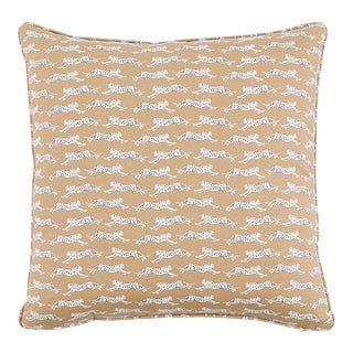 Leaping Leopards 18" Pillow For Sale