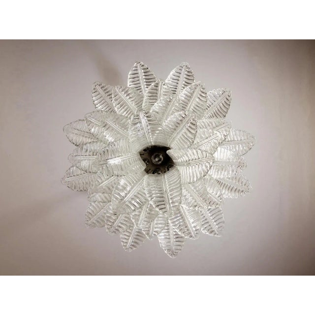 2020s Italian Murano Six-Tier Trasparent Felci Glass Chandelier – 36 Glasses For Sale - Image 5 of 10