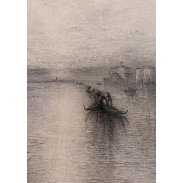 19th Century English Steel Engraving After "Approach to Venice" by JMW Turner For Sale - Image 14 of 16