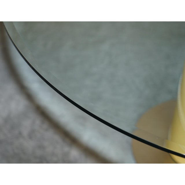 Vintage Italian Leather Woven Net Dining Chairs & Table by Giancarlo Vegni for Fasem, Set of 5 For Sale - Image 6 of 18