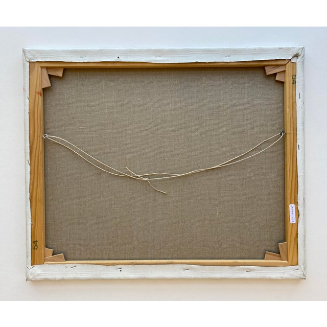 Late 20th Century Abstract Pair of Paintings by European Artist For Sale In Boston - Image 6 of 8