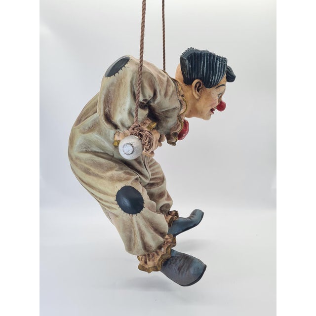 Tan Large Sculpture of a Circus Clown by Jun Asilo, Philippines, 1996, 1990s For Sale - Image 8 of 13