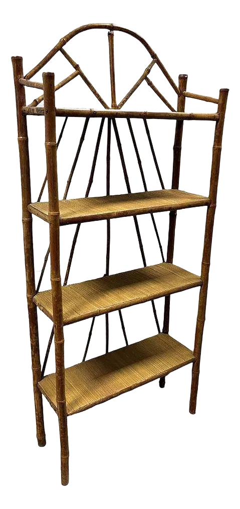 1900s Late Victorian Aesthetic Movement Tiger Bamboo & Grass Matt