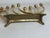 Vintage Wainberg Israel Brass Hanukkah Menorah Mid Century Modern 9 Arm For Sale - Image 9 of 9