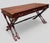 This Vintage Rosewood Anglo-Indian Military Campaign Trestle Writing Desk embodies the essence of 19th-century British...