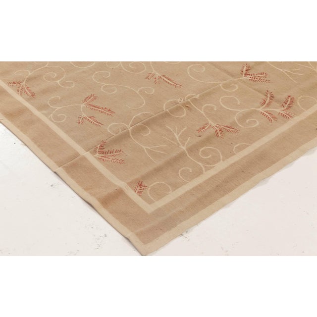 Contemporary Aubusson Beige and Pink Rug by Eric Cohler for Doris Leslie Blau For Sale In New York - Image 6 of 7