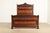 Victorian Bernheimer Collection Antique Eastlake Victorian Carved Walnut and Burl Wood Queen Size Bed, Circa 1880s For Sale - Image 3 of 11