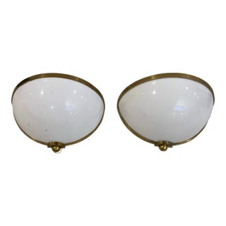 Vintage Brass and Lucite Sconces - a Pair For Sale