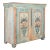 Original Blue Painted Sideboard Cabinet, Sweden Dated 1843 For Sale