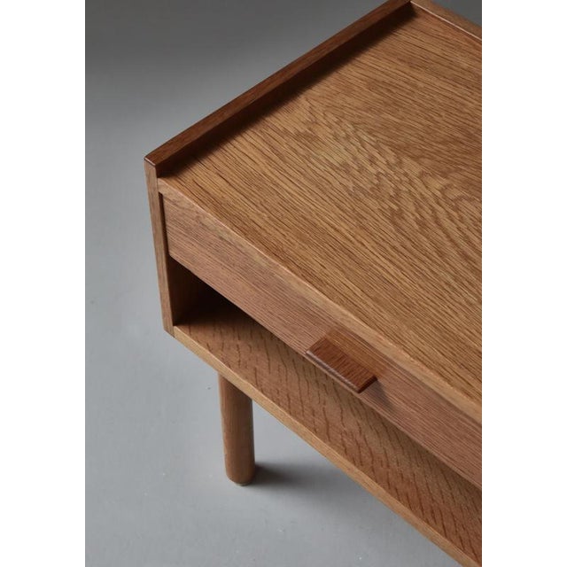 Oak Bedside Tables by Hans J. Wegner for Ry Møbelfabrik, Denmark, 1960s, Set of 2 For Sale - Image 4 of 18