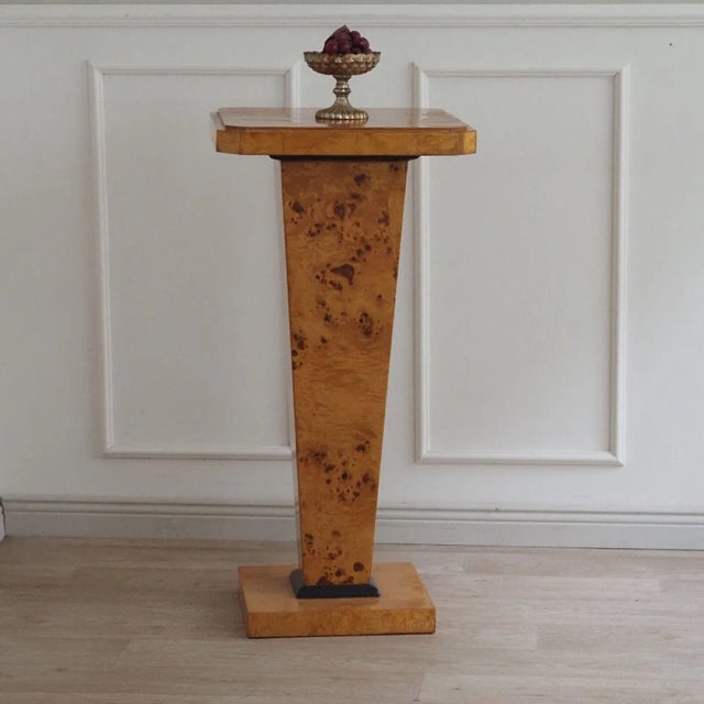 Art Deco Flower Column Plant Tables, 1940s, Set of 2 For Sale - Image 3 of 12