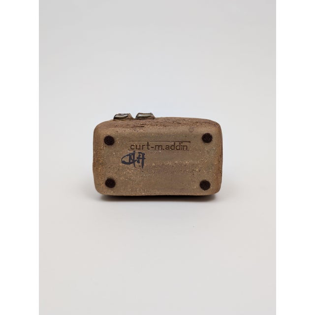 Brown Curt Magnus Addin, Vase, Stoneware, Sweden, 1970s For Sale - Image 8 of 9