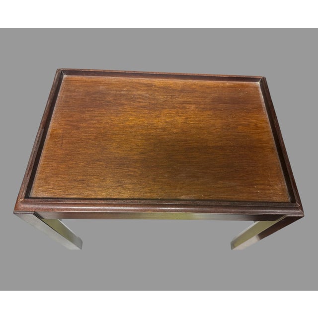 Antique Georgian Brass Bound Mahogany or Walnut Cellarette Box on Stand For Sale - Image 10 of 11