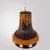 Brown Orange Glazed Ceramic Pendant Lights, Germany, 1970s, Set of 4 For Sale - Image 8 of 13
