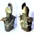 1980's Brutalist Raku Glazed Studio Pottery - Dark Knight Bust - For Sale - Image 10 of 12