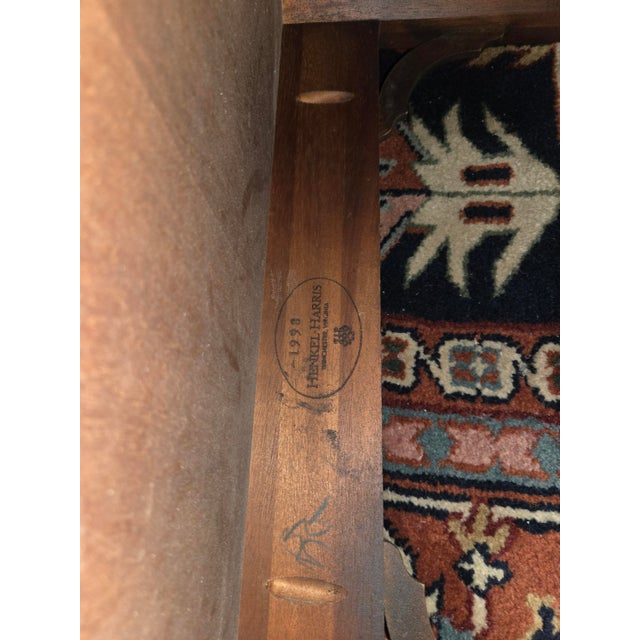 Henkel Harris 5212 29 Banded Mahogany Chippendale Butler's Tray Coffee Table For Sale - Image 9 of 9