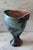 Vintage Post Modern Hand Painted Abstract Ceramic Vase For Sale In Austin - Image 6 of 10