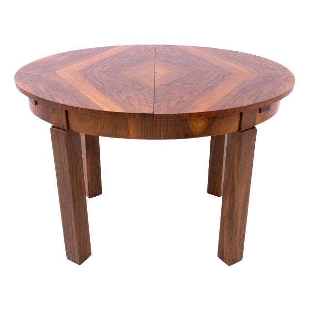 Vintage Polish Art Deco Table, 1949s For Sale