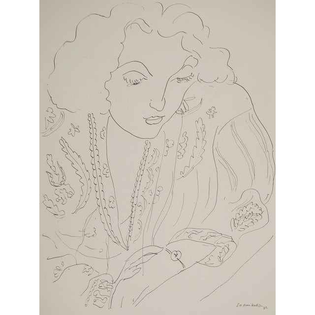 Henri Matisse (1869-1954) (after) Young Woman in a Blouse Lithograph after a drawing by the artist Signed in the plate On...