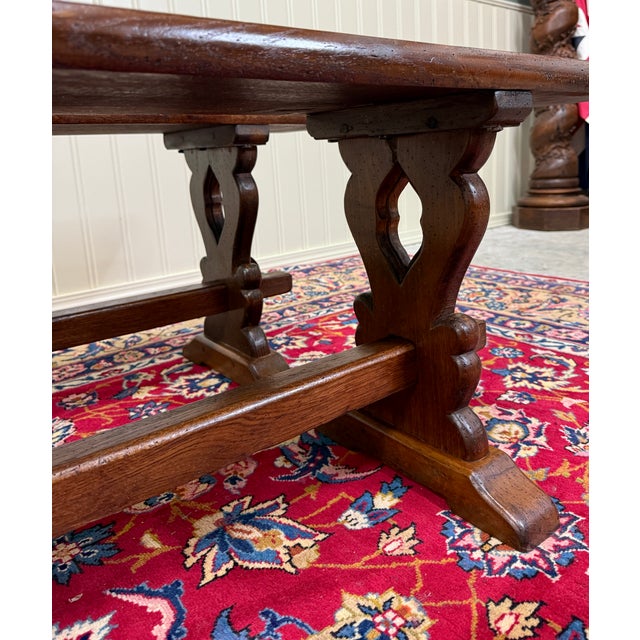 Antique French Farmhouse Benches Banquette Seating Pair Window Seats For Sale - Image 14 of 14