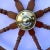 Mahogany And Brass Antique Ship's Wheel For Sale - Image 4 of 6