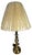 Mid 20th Century Pair of Vintage Solid Brass Candlestick Table Lamps With Knife-Pleated Shades For Sale - Image 5 of 13