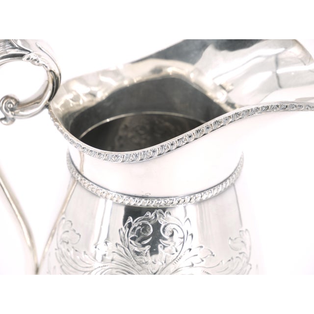 Early 20th Century Exquisite Old English Sheffield Silver-Plated Tableware Serving Pitcher For Sale - Image 5 of 12