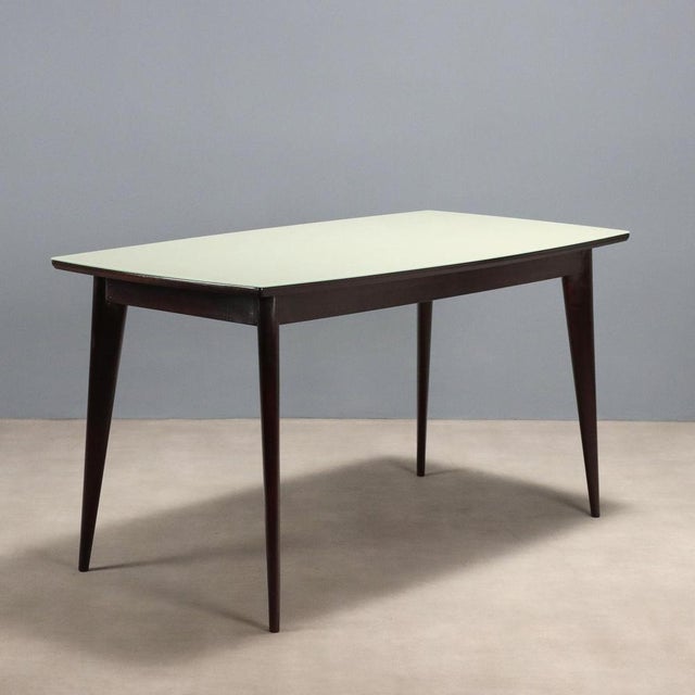 Black Vintage Dining Table, 1950s-1960s For Sale - Image 8 of 8