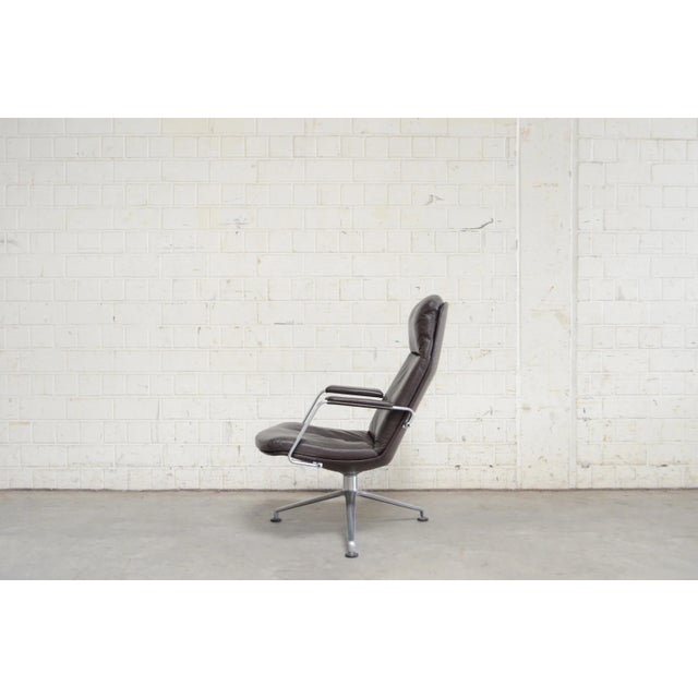 Mid-Century FK-86 Leather Lounge Chair by Preben Fabricius & Jørgen Kastholm for Kill International For Sale - Image 14 of 18