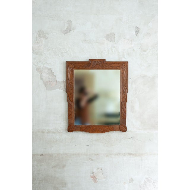 Mirror with Wooden Frame, Early 1900s For Sale - Image 6 of 6