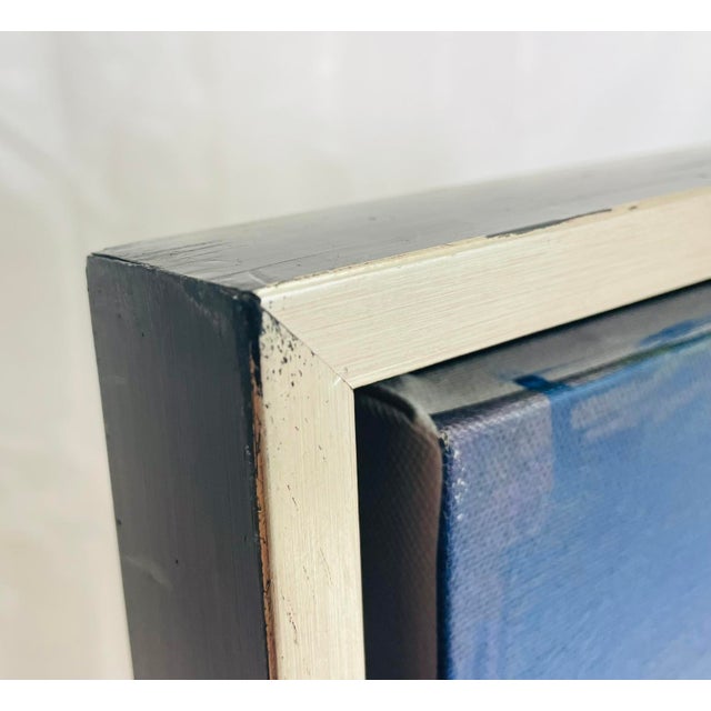 1990s Large Abstract Color Field Oil Painting by H. Scott, Framed For Sale - Image 12 of 18