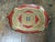 Carved and Gold and Red Painted Italian Sideboard Tray A very attractive piece decorated in shades of Gold, with a red and...