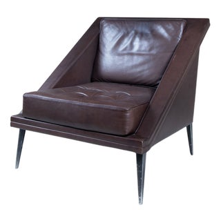 Brown Imitation Leather Chair from Gucci For Sale