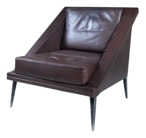Brown Imitation Leather Chair from Gucci