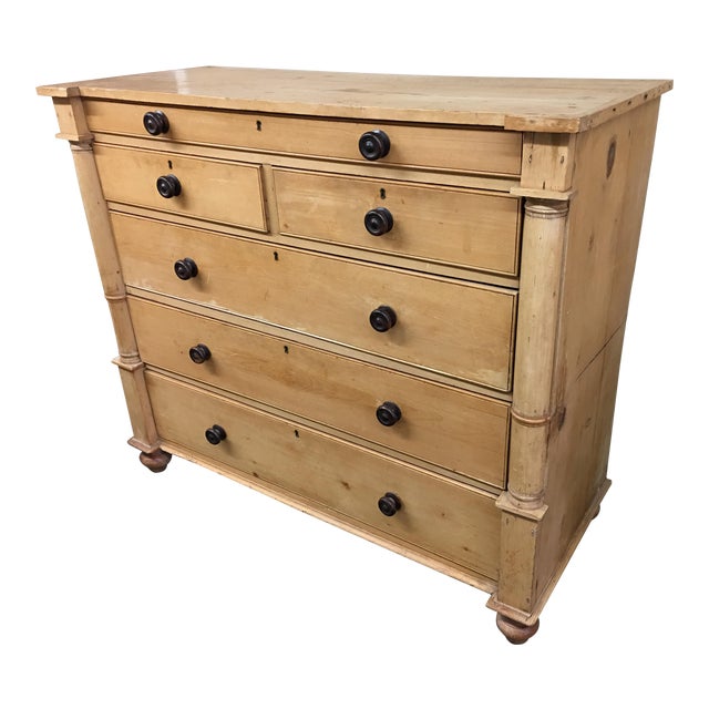 Vintage Irish Pine Six Drawer Chest Chairish